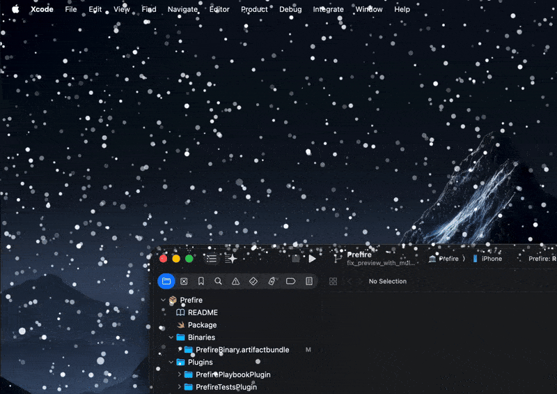 Snowfall Interface